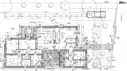 Telek beépítési terv